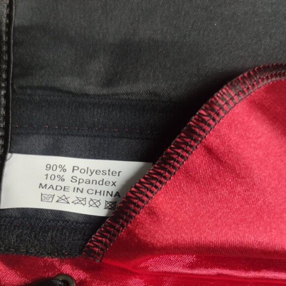 💜 NWT Red Sparkle Overbust Corset and Thong Set - Picture 8 of 9